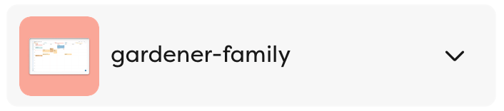 Unselected button for the device choice drop-down menu.