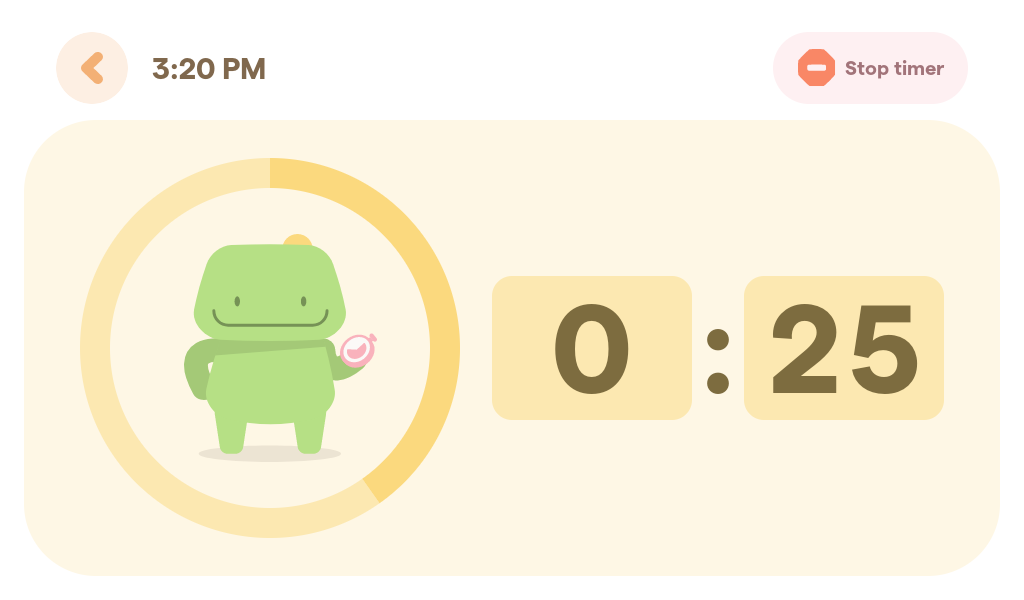 Buddy countdown in yellow, with fewer than thirty seconds to go.